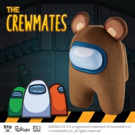 P.M.I. Among Us Plush Buddies Doll | Unbearable Bear - Brown 1-Foot-Tall Huggable Among Us Plushie Collectibles | Playable Among Us Toys | Among Us Kids’ Toys 12 Inches