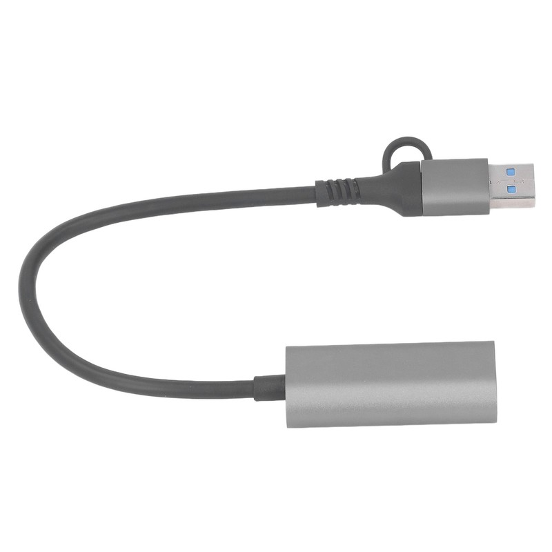 USB to Ethernet Adapter Type C RJ45 1000Mbps Aluminium Alloy