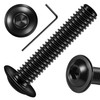 Mywish M8 x 35mm 20Pcs Flange Button Head Hex Socket