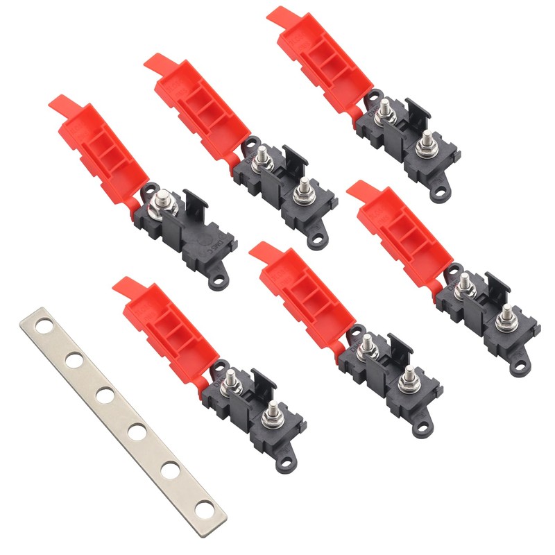 5-Way Midi Fuse Holder Car Copper Bar Boat Motorhome Caravan