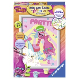 Ravensburger 280100 "Trolls Poppy/Cooper and Smidge Painting By Numbers Set