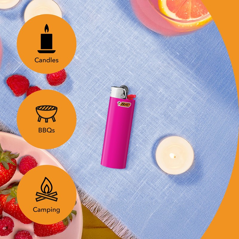 BIC Maxi Pocket Lighters, Reliable Candle Lighters for Holiday Festivities,