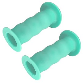 cyclingcolors Bicycle Grips Children's Bicycle Handlebar Grips with Safety 22 mm Length 85 mm Grips Rubber Grips Rubber Tricycle Scooter Pair Turquoise