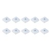 METALLIXITY Square Nuts (M6x16mmx5mm/M6x0.63"x0.2") 10Pcs, Carbon Steel Zinc-Plated Square Machine