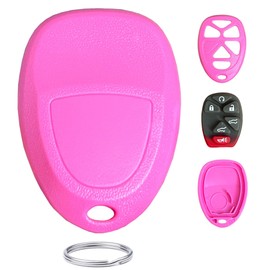 Kepdul Replacement for Chevy Suburban Tahoe Traverse GMC Yukon XL Keyless Entry Remote Smart Keys Case (6-Button-Pink)