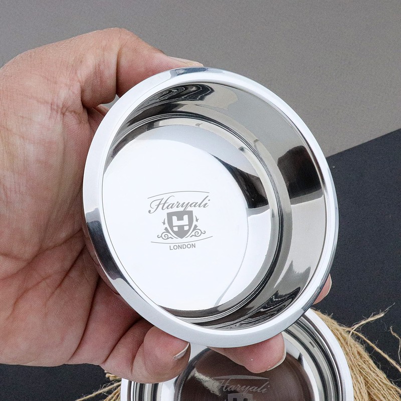 Stainless Steel Shaving Bowl with Shaving Soap Perfect for All