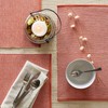 DII Two-Toned Collection Tabletop, Placemat Set, Vintage Red, 6 Piece