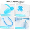 OHPHCALL Swimming Ear Protection Kit 4pcs Earplugs Nose Clip Set