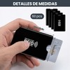 FBXGT 60 PCS Protector RFID para Tarjetas, Protector de Tarjetas