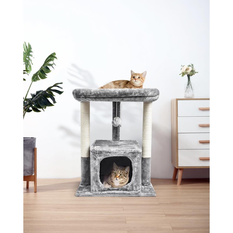 SYANDLVY Cat Tree for Indoor Cats Large Adult, Modern Activity
