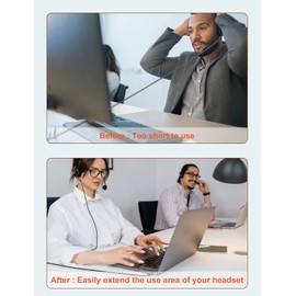 VANAUX Headphone Extension Cable 4 Pole,3.5mm TRRS Extension Cable with Microphone,Hi-Fi Sound Aux Cord,Male to Female Jack Stereo Audio Cable for Headphones,Car,MP3, Speaker (1.5FT/0.5M)