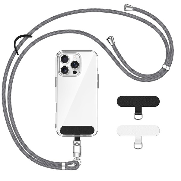 ivoler Multifunctional Phone Lanyard with Earbud/Glasses Hook, Adjustable Crossbody &