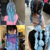 FANCEE Jumbo Braiding Hair Extensions Ombre Blue Crochet Twist Braids