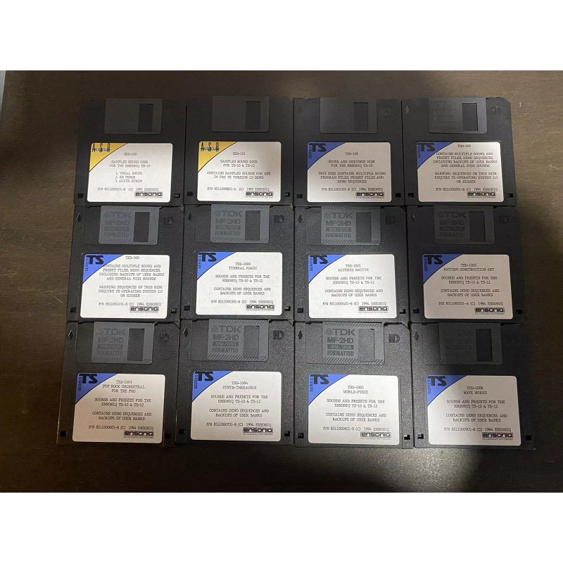 16Samples Ensoniq TS-10 TS-12 Floppy Disks Sound Library - 12