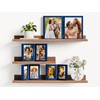 decorUhome Double 4x6 Picture Frame Vertical, Engineered Wood Bifold Photo