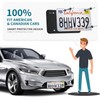 Aujen Silicone License Plate Frames Black, 1 Pack Car License