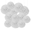 White Tissue Hanging Paper Pom Poms,Flower Ball Wedding Birthday Party