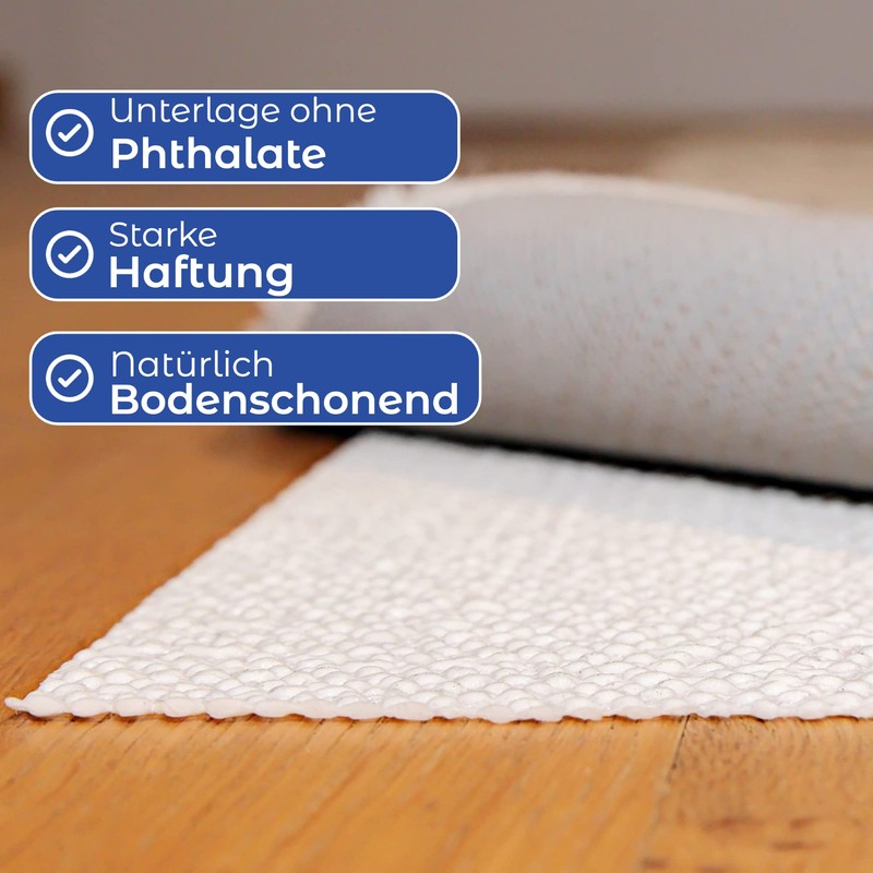 HaftPlus Carpet Underlay Non-Slip Mat Adheres without Glueing Can Be