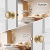 NCSEN Gold Interior Door Knobs, Heavy Duty Door Knob with