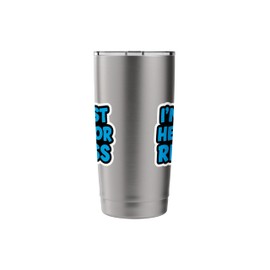 I'm Just Here For Recess Funny Back To School Boys First Day Stainless Steel Insulated Tumbler