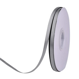 Ribest 1/4 inch Silver Double Face Satin Ribbon 50 Yards Per Roll for Bouquet Gift Wrapping Hair Accessories Wedding Birthday