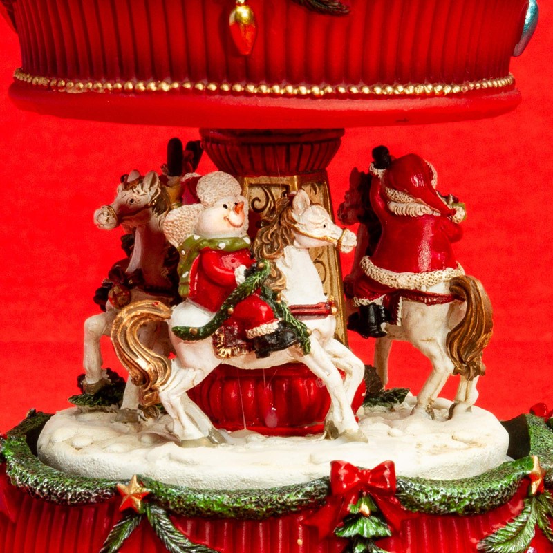 SIKORA SD08 Musical Box Music Box for Christmas Horses Carousel