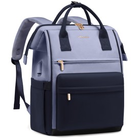 LOVEVOOK Laptop Backpack for Women Men, Teacher Nurse Work Bag Waterproof Fashion Travel Backpack Purse, 15.6 Inch Computer Backpack with USB Port