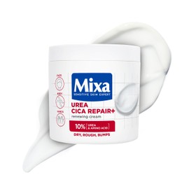 Mixa Body Cream, Urea Cica Repair+ Renewing Cream, Body Moisturiser for Dry, Rough, Bumpy Skin, with 10% Urea and Niacinamide, Hypoallergenic, 400ml