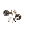 Zion Satin Nickel Dead Bolt Lock for Outdoors Garage Side