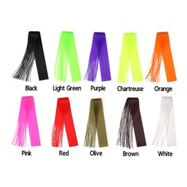 GREATFISHING 10pcs Mix Color 40 Strands/Pack 30CM Length Micro Silicone Rubber Skirts for Soft Worm Trout Fly Legs Fishing Jig Lure Skirts Fly Tying Material