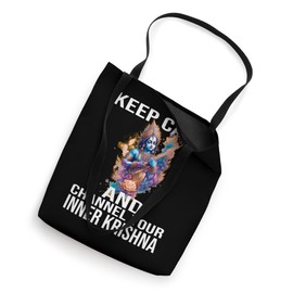 Lord Krishna - Keep Calm & Channel Your Inner Krishna India Tote Bag