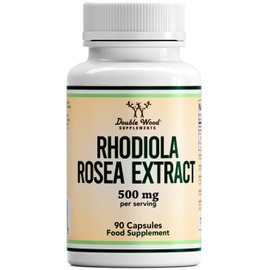 DW Rhodiola Rosea | 90 Rhodiola Rosea Complex - 500mg Rhodiola - Rosea per Serving | High Strength Rosea Supplement | Non-GMO, Gluten Free | Manufactured in The UK