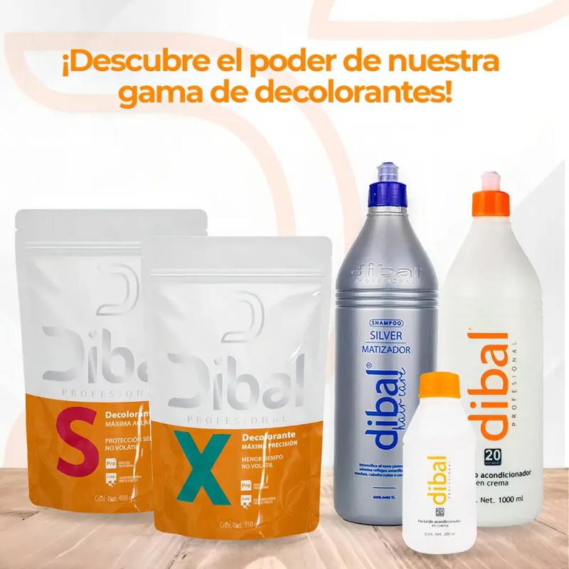 Shampoo Dibal Silver Intensifica Tono Cabello Plateado 1 Lt