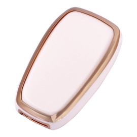 TANGSEN Key Fob Cover Soft TPU Full Protection Key case Compatible with Ascent BRZ Crosstrek Forester Impreza Legacy Outback WRX STI 4 Button Remote Control Key Protector (White)