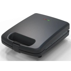 Unbranded 4 Slice Waffle Maker, Removable Plates, Black Matte, Model MS8400778514-1