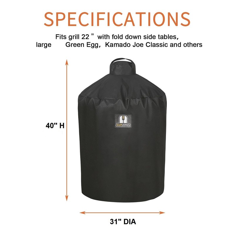 SUPJOYES Cover for Large Green Egg, Grill Accessories for Large