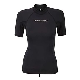 Sea-Doo New OEM, SPF 50+ UV Women's Signature Short Sleeve Rashguard, 2867950690