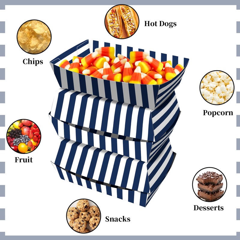 KERINGO No Folding Required 50 Pack 2 Lb Nautical Party