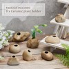 Norme 8 Pcs Aquarium Plant Pots Ceramic Aquarium Plant Holder