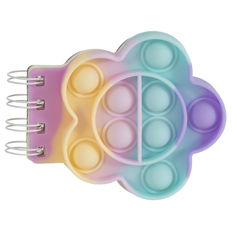 Merangue Pop It Fidget Notebook, Miniature 3-Inch, 50 Blank Sheets,