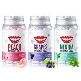 Toothpaste Tablets,90 Tabs,Cleaning Tablets Toothpaste,Travel Friendly,Sensitive Teeth Friendly