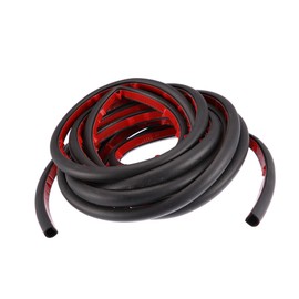 REPAIROCK 5m 16.4ft Car Door D Shape Rubber Weather Waterproof Car Seal Strip Durable Material Auto Replacement Parts
