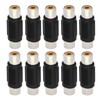 10pcs RCA Connector Coupler Adapter, RCA Female to Female Audio