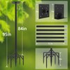 Bird Feeder Pole Kit 95 Inch,Bird House Pole for Outdoors
