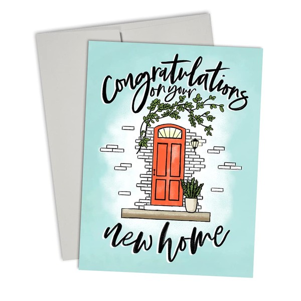 Palmer Street Press New Home Card - House Warming Cards - Congratulations on Your New Home - New Home Card Congratulations - Designed, Printed and Packaged in the USA (Set of 8 Cards)
