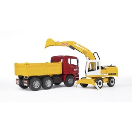 Bruder Man TGA Construction Truck and Liebherr Excavator - 2751