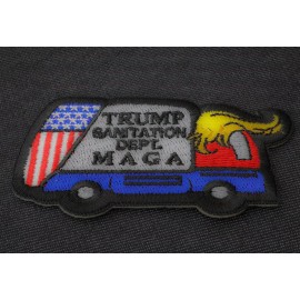 Ivamis Trump MAGA Sanitation Department Patch- 3x3 inch - P7896