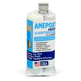 AM WORLDWIDE AMEPOXY HIGH High-Temperature, Thicker Aluminum Radiator Repair Epoxy - 2oz for Heavy-Duty Metal & Automotive Repairs