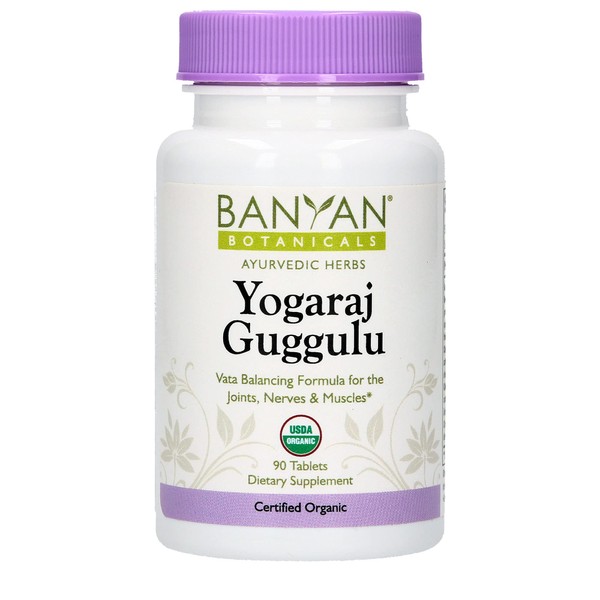 Banyan Botanicals Yogaraj Guggulu Tablets – Organic Supplement ­­– Traditional Blend for Supporting The Skeletal & Neuromuscular Systems* – 90 Tablets – Non-GMO, Sustainably Sourced, Vegan