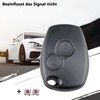 HooRLZ 2 Pieces Key Shell for Renault Twingo Kangoo Clio